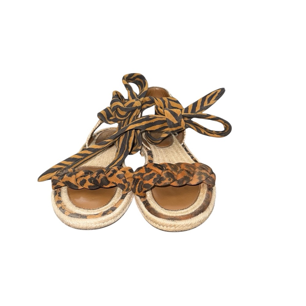 Vince Camuto Kastela Sandal in Brown and Black Animal Print